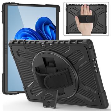 Funda con Correa de Mano Heavy Duty 360 para Microsoft Surface Pro 8 - Negro