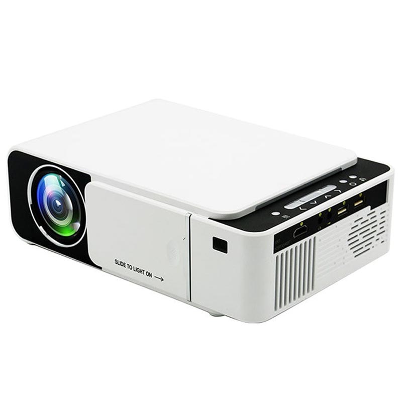 Mini proyector portátil HD LED para el hogar C500, estilo: misma versión de  pantalla (blanco)