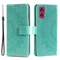 Funda Mandala Series para Motorola Edge 50 Fusion - Estilo Cartera - Verde