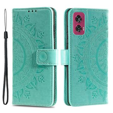 Funda Mandala Series para Motorola Edge 50 Fusion - Estilo Cartera - Verde