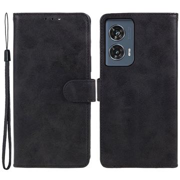 Funda con Cierre Magnético para Motorola Edge 50 Fusion - Estilo Cartera - Negro