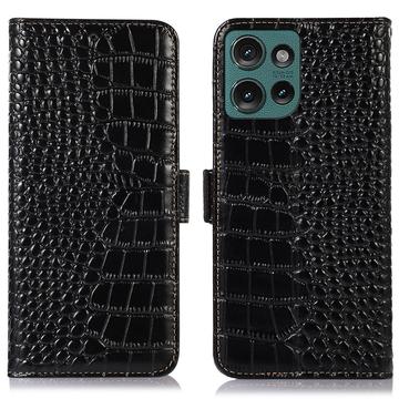 Funda Crocodile con RFID para Motorola Edge 50 Neo