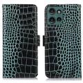 Funda Crocodile con RFID para Motorola Edge 50 Neo - Estilo Cartera