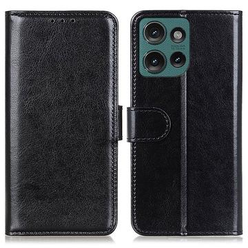 Funda de cartera con cierre magnético para Motorola Edge 50 Neo - Negro