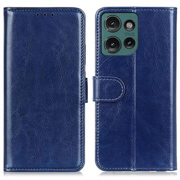 Funda de cartera con cierre magnético para Motorola Edge 50 Neo - Azul Oscuro