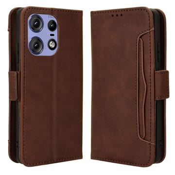 Funda Estilo Cartera Cardholder Serie para Motorola Edge 50 Pro - Marrón