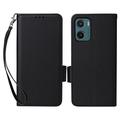 Funda de cartera con cierre magnético para Motorola Moto G05/E15 - Negro