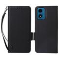 Funda con Cierre Magnético para Motorola Moto G24 Power/G24 - Estilo Cartera - Negro