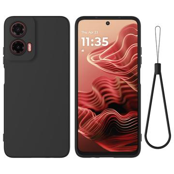 Funda de Silicona Líquida para Motorola Moto G35 - Negro