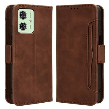 Funda Estilo Cartera Cardholder Serie para Motorola Moto G54 - Marrón