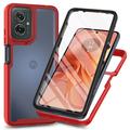 Carcasa de Protección 360 para Motorola Moto G55 - Rojo / Claro