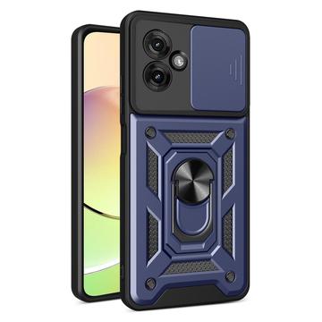 Funda Híbrida con Anillo Giratorio y Protector de Cámara para Motorola Moto G55