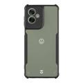 Funda Motorola Moto G55 Tactical Quantum Stealth con esquinas reforzadas - Transparente / Negro