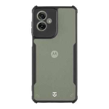 Funda Motorola Moto G55 Tactical Quantum Stealth con esquinas reforzadas - Transparente / Negro