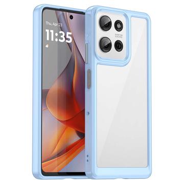 Carcasa Híbrida Anti-Choque para Motorola Moto G75 - Azul