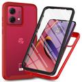 Carcasa de Protección 360 para Motorola Moto G84 - Rojo / Claro