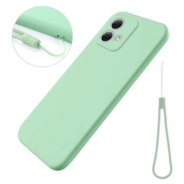 Funda de Silicona Líquida para Motorola Moto G84 - Verde