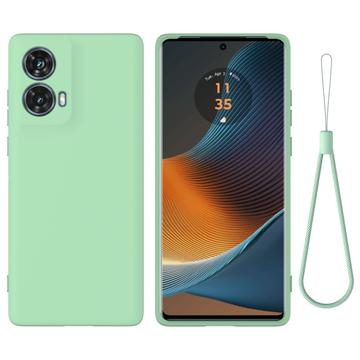 Funda de Silicona Líquida para Motorola Moto G85/S50 Neo - Verde