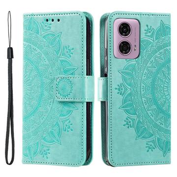 Funda Mandala Series para Motorola Moto G85/S50 Neo - Estilo Cartera - Verde