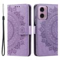 Funda Mandala Series para Motorola Moto G85/S50 Neo - Estilo Cartera - Púrpura