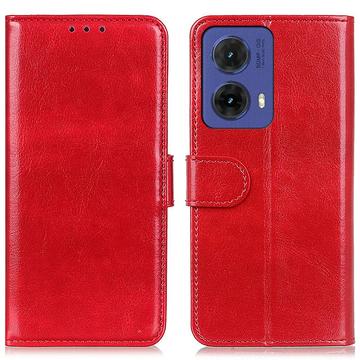 Funda con Cierre Magnético para Motorola Moto G85/S50 Neo - Estilo Cartera - Rojo