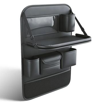 Organizador Multifuncional para el Asiento Trasero del Coche con Mesa Plegable - Negro