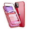 Carcasa Magnética con Cristal Templado para iPhone 11 - Rojo