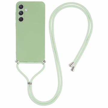 Carcasa de TPU Necklace Series para Samsung Galaxy A55 - Verde Menta