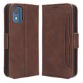 Funda Estilo Cartera Cardholder Serie para Nokia C02 - Marrón