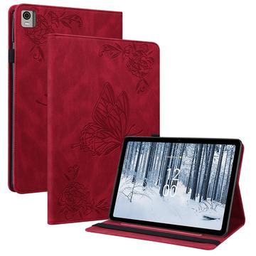 Funda Folio Nokia T21 Butterfly Series - Roja