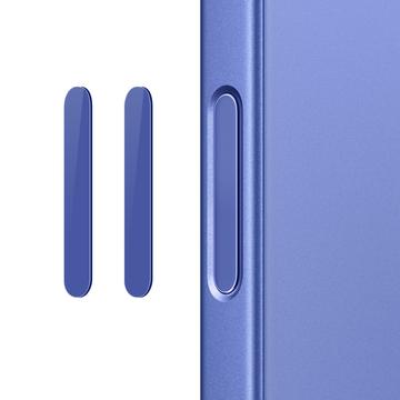 Northjo Botón de Control de Cámara Protector de Cristal Templado para iPhone 16 Pro/16 Pro Max/16/16 Plus - 2 Pcs. - Azul