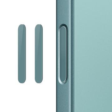 Northjo Botón de Control de la Cámara Protector de Cristal Templado para iPhone 16 Pro/16 Pro Max/16/16 Plus - 2 Pcs. - Teal