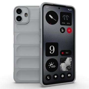 Carcasa de TPU Rugged para Nothing CMF Phone 1 - Gris Claro