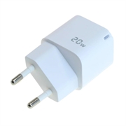 OTB Cargador USB-C GaN 20W - Cargador rápido compacto Power Delivery PD - Blanco