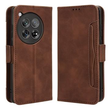 Funda Estilo Cartera Cardholder Serie para OnePlus 12 - Marrón