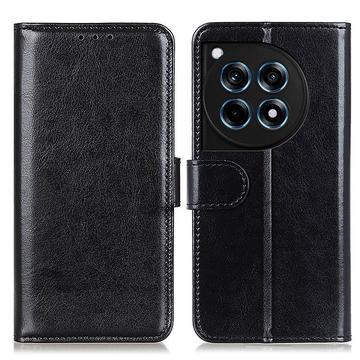 Funda con Cierre Magnético para OnePlus 12R/Ace 3 - Estilo Cartera - Negro