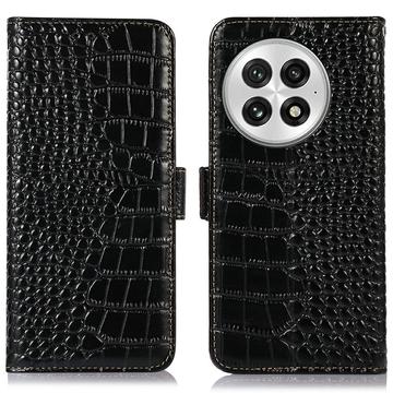 Funda Crocodile con RFID para OnePlus 13 - Estilo Cartera