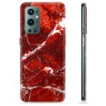 Funda de TPU para OnePlus 9 Pro - Mármol Rojo