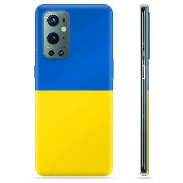 Funda TPU con bandera de Ucrania para OnePlus 9 Pro - Amarillo y azul claro