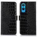 Funda Crocodile con RFID para OnePlus Nord CE4 Lite/Oppo K12x - Estilo Cartera