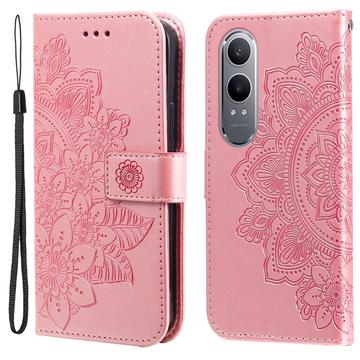 Funda Mandala Series para OnePlus Nord CE4 Lite/Oppo K12x - Estilo Cartera - Rosa