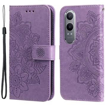 Funda Mandala Series para OnePlus Nord CE4 Lite/Oppo K12x - Estilo Cartera - Púrpura