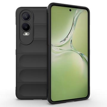 Carcasa de TPU Rugged para OnePlus Nord CE4 Lite/Oppo K12x - Negro