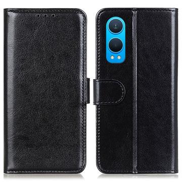 Funda con Cierre Magnético para OnePlus Nord CE4 Lite/Oppo K12x - Estilo Cartera - Negro