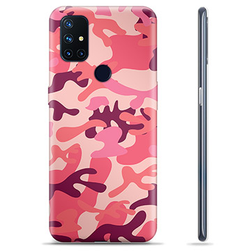 Funda de TPU para OnePlus Nord N10 5G - Camuflaje Rosa