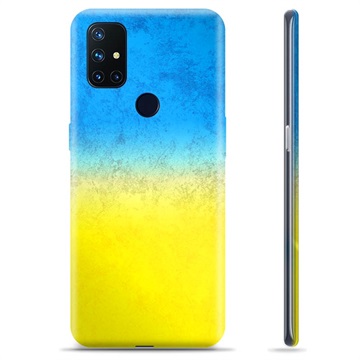 Funda TPU con bandera de Ucrania para OnePlus Nord N10 5G - Bicolor