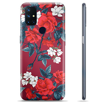 Funda de TPU para OnePlus Nord N10 5G - Flores Vintage