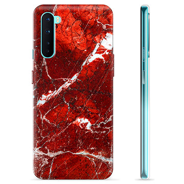 Funda de TPU para OnePlus Nord - Mármol Rojo