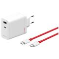 Adaptador de corriente OnePlus SuperVOOC 120W Puertos duales GAN - Blanco