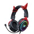 Auriculares de juego Onikuma X10 Devil Over-Ear - Negro / Rojo